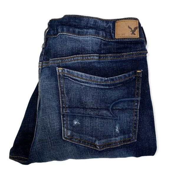 AMERICAN EAGLE RIPPED JEGGING JEANS - Picture 4 of 4